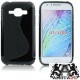 Futerał Back Case Lux - Samsung Galaxy J1 czarny wzór S