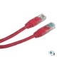 Patchcord UTP cat.5e 1m czerwony