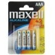 Bateria LR03 Maxell 6pack