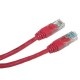 Patchcord UTP cat.5e 0,5 m czerwony