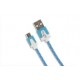 Kabel USB A  micro USB Media-Tech MT5102B zasilanie i transmisja 2.0 m niebieski