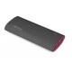 Powerbank Esperanza EMP115KC Uranium 13800mAh czarno-bordowy