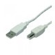 Kabel USB 4World   A-B M/M 3,0m szary ( 04679 )