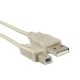 Kabel USB Qoltec  A-B M/M 1,8m szary ( 27625 )