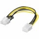 Kabel Adapter PCI Express 6-pin-F/8-pin-M  Akyga AK-CA-07 28cm